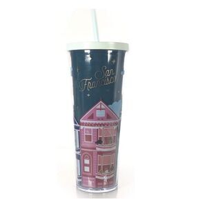Starbucks San Francisco Painted Ladies Cold Cup Tumbler Traveler Venti 24oz